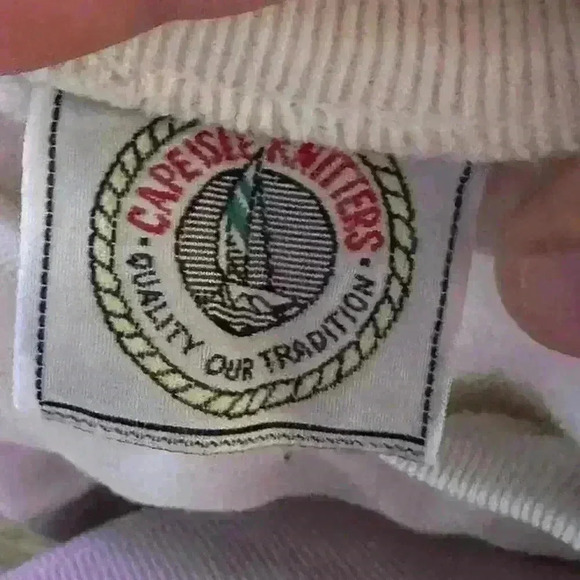 CAPE AISLE KNITTERS | VINTAGE GOLF white sweatshirt | SIZE LARGE | - Picture 6 of 7